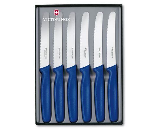 Victorinox Steak Knife Rounded Gift Set Blue|Table Cutlery|Barnco