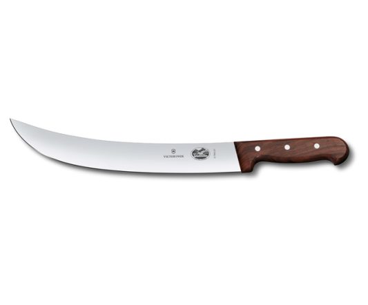 Victorinox Cimeter Steak Knife 10" (25cm) Wood|Butchers Knives|Barnco