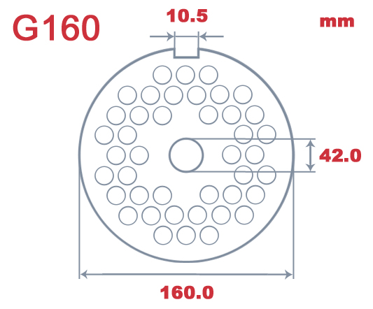 GU160 L&W INOX 6.0mm Hole Plate|Unger GU160|Barnco