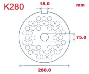 K280 L&W 3.0mm Hole Plate|Unger K280|Barnco
