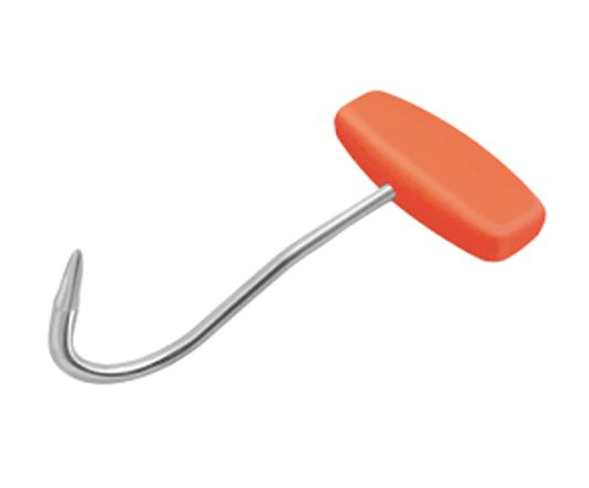 Fischer Orange Boning Hook 4"|Hooks & Skids|Barnco