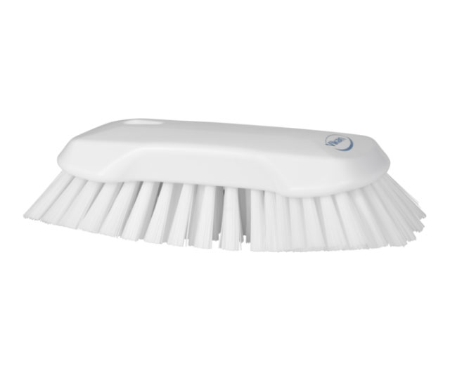 Vikan 44015 Very Hard Detail Brush – White, 205mm Length – Made In Denmark