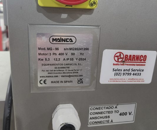 Mainca Minced Meat Portioning Line (Second-Hand)|Forming & Portioning|Barnco